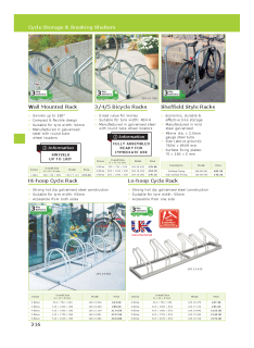 Cycle Storage And Smoking Shelters