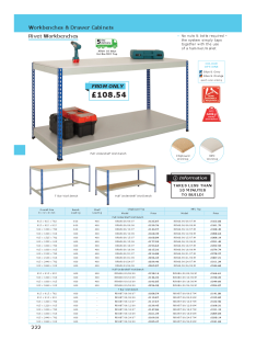 Workbenches And Drawer Cabinets