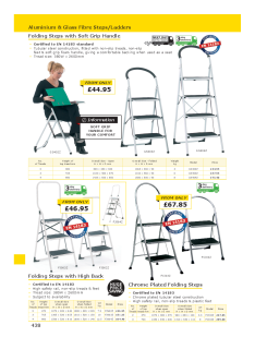 Aluminium And Glass Fibre Step Ladders