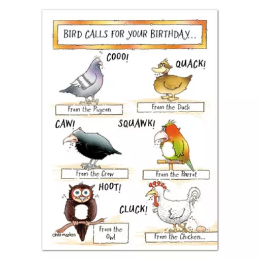 Bird Calls Birthday Card