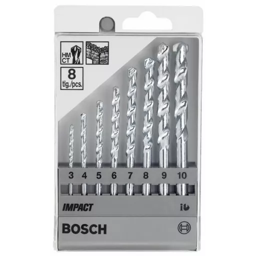 Bosch 8-piece Cyl1 Masonry Bit Set 2607018366