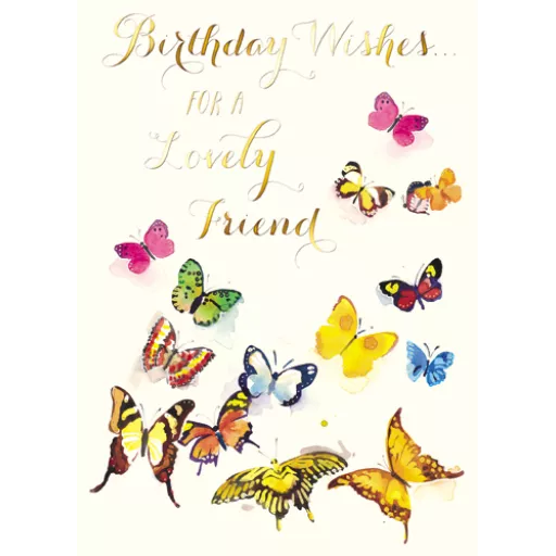 BUTTERFLIES birthday card