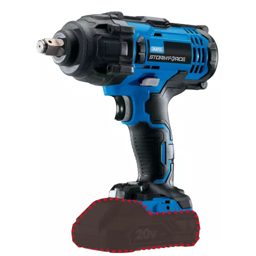 Draper Storm Force 20v 1/2&quot; Mid-torque. Impact Wrench (400nm) - Sold Bare 89518