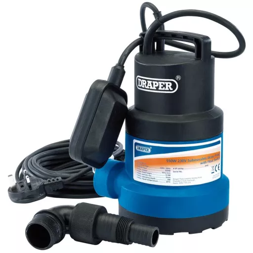 Draper Submersible Water Pump With Float Switch (191l/min) 550w 61584