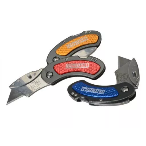 Faithfull Utility Folding Knife With Blade Lock0