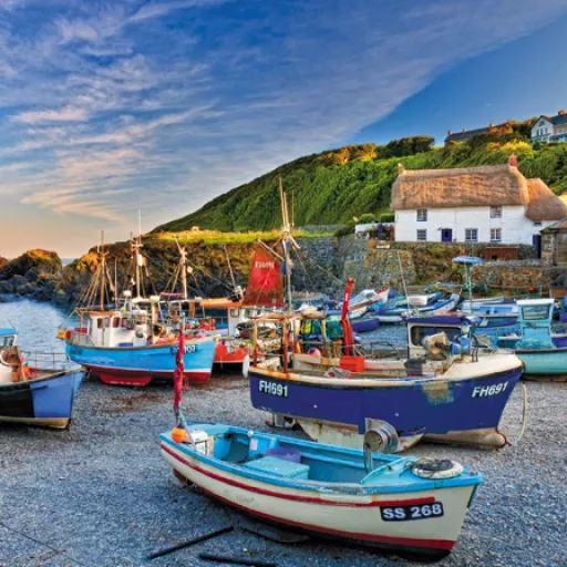 Fishing Boats, Cadgwith Cove Birthday Card