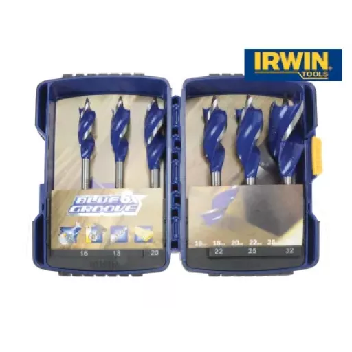 Irwin Blue Groove 6x Faster Wood Drill Bit Set Irw10506628