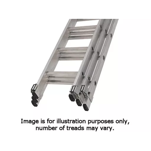 Youngman 570123 Trade 200 3 Section Extension Ladder 3.66m - 9.17m