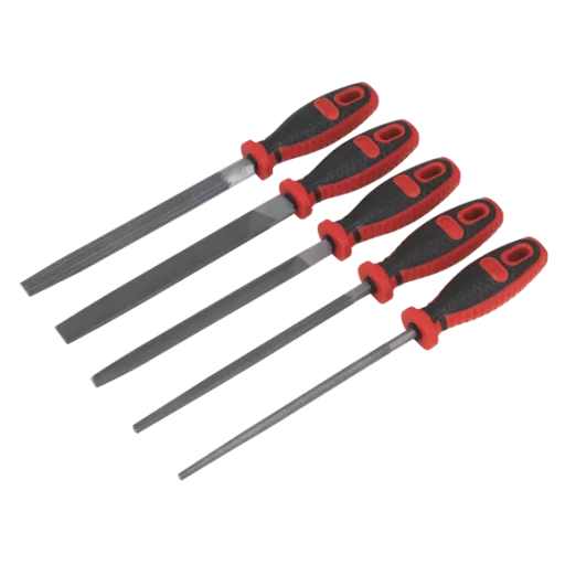 Sealey 5pc 200mm Engineer's Smooth Cut File Set Ak5860