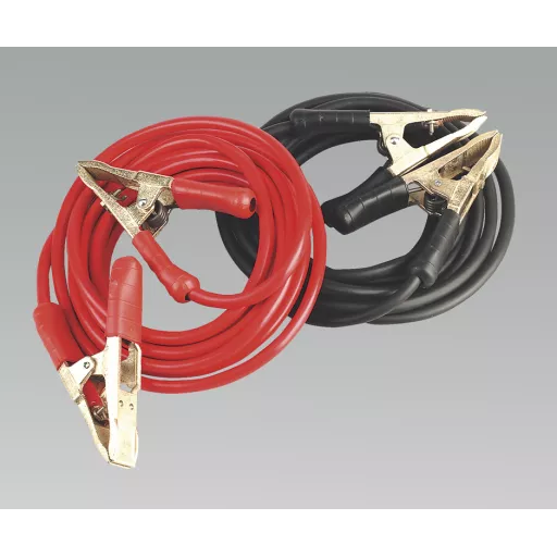 Sealey Sbc50/6.5/ehd Booster Cables 6.5mtr 900amp 50mm Extra Heavy-duty Clamps