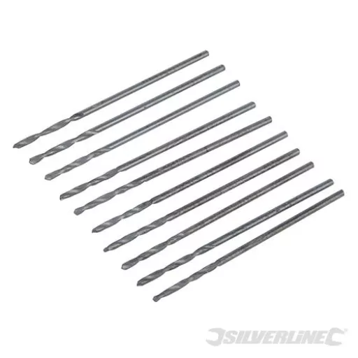 Silverline 224513 Drill 1.0mm Pack of 10