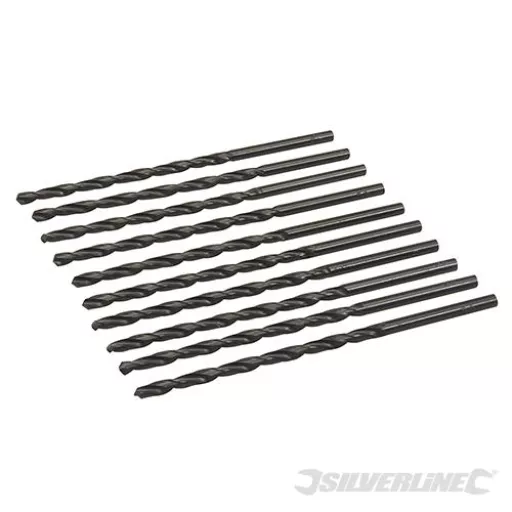 Silverline 633486 Long Series Drill 4.8 X 132 X 10 Hss Pack Of 100