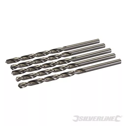 Silverline 763551 Long Series Drill 8 X 165 X 5 Hss Pack Of 50