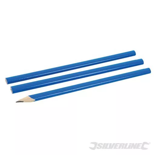 Silverline Carpenters Pencils 3pk 175mm Cb81ub0