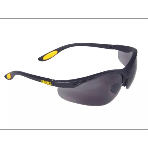 Dewalt Reinforcer Safety Glasses - Smoke Dewsgrfs