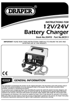 Draper 20493 BCD11 12/24V 10.3A Battery Charger 