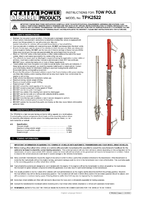 Instruction Manual for Sealey TPK2522 Tow Pole 2000kg Rolling Load Capacity With Shock Spring Tuv/gs