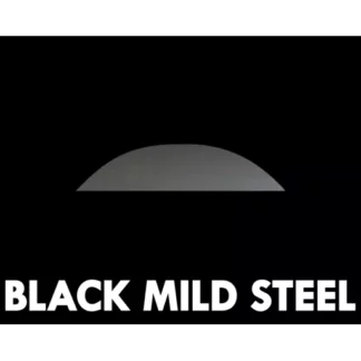 Black Mild Steel Half Round 1 & 1/2" x 1/2"