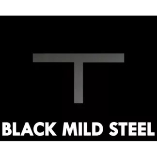 Black Mild Steel Tee 40mm x 40mm x 5mm