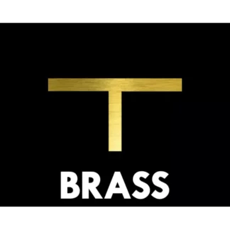 Brass T Section 1 x 1 x 1/8"